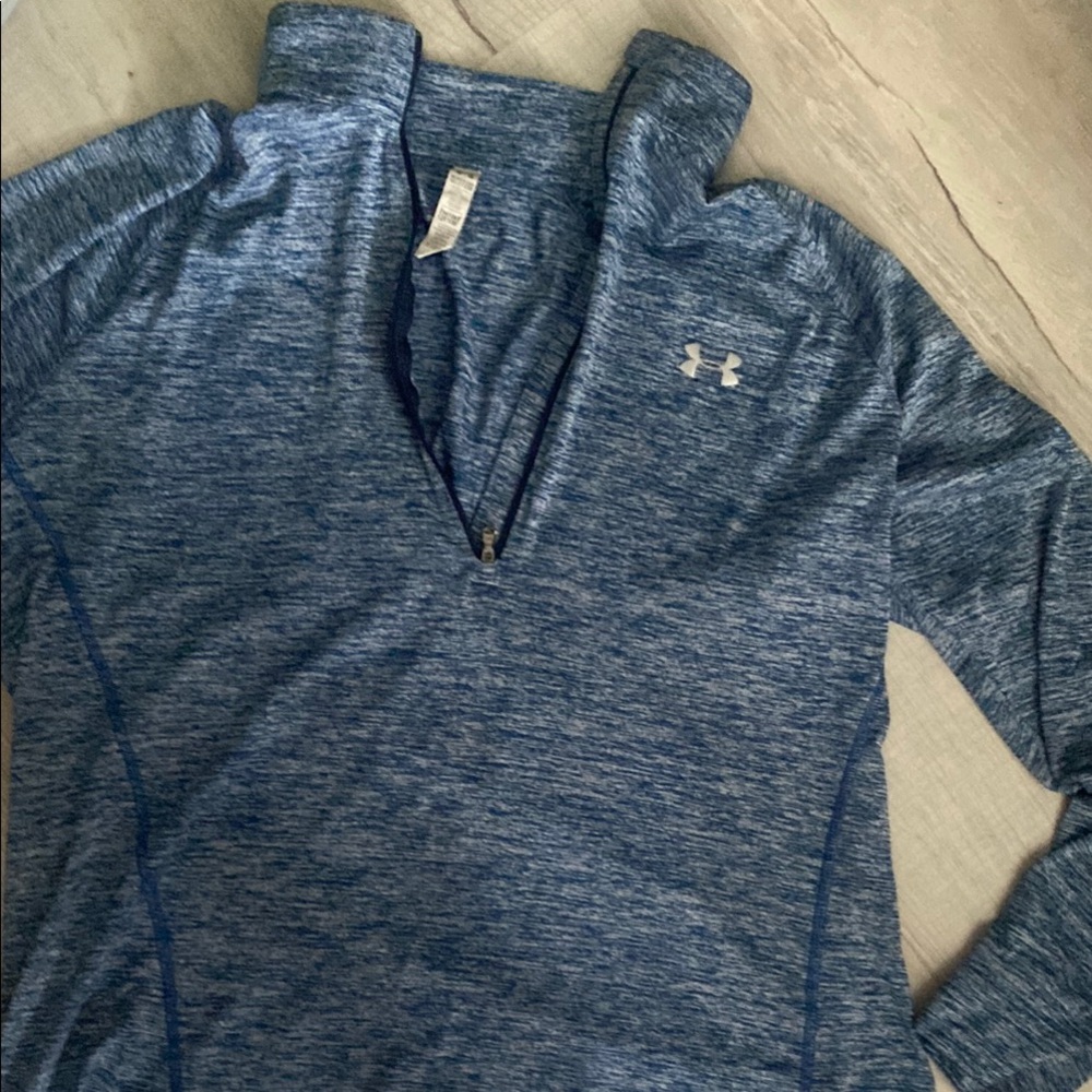 Under Armour Women's Blue 1/4 Zip Pullover Top